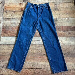 Rustler Vintage Made in the USA Straight Leg Denim Jeans in medium wash blue -12